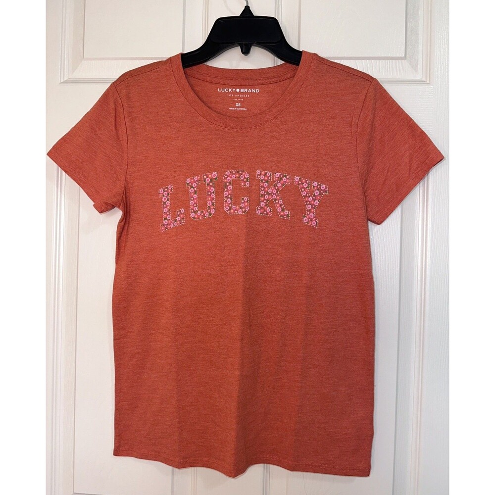 NWT LUCKY BRAND SIZE XS ORANGE